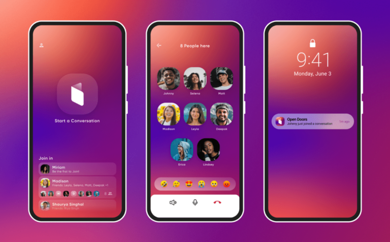 Open Doors app features